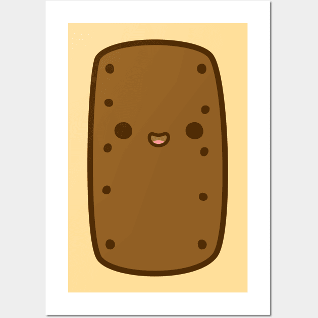 Cute yummy biscuit-bourbon Wall Art by peppermintpopuk